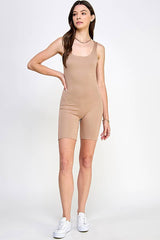 JR49771 DOUBLE LAYERED TANK CATSUIT