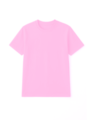 Pink t-shirt on a white background