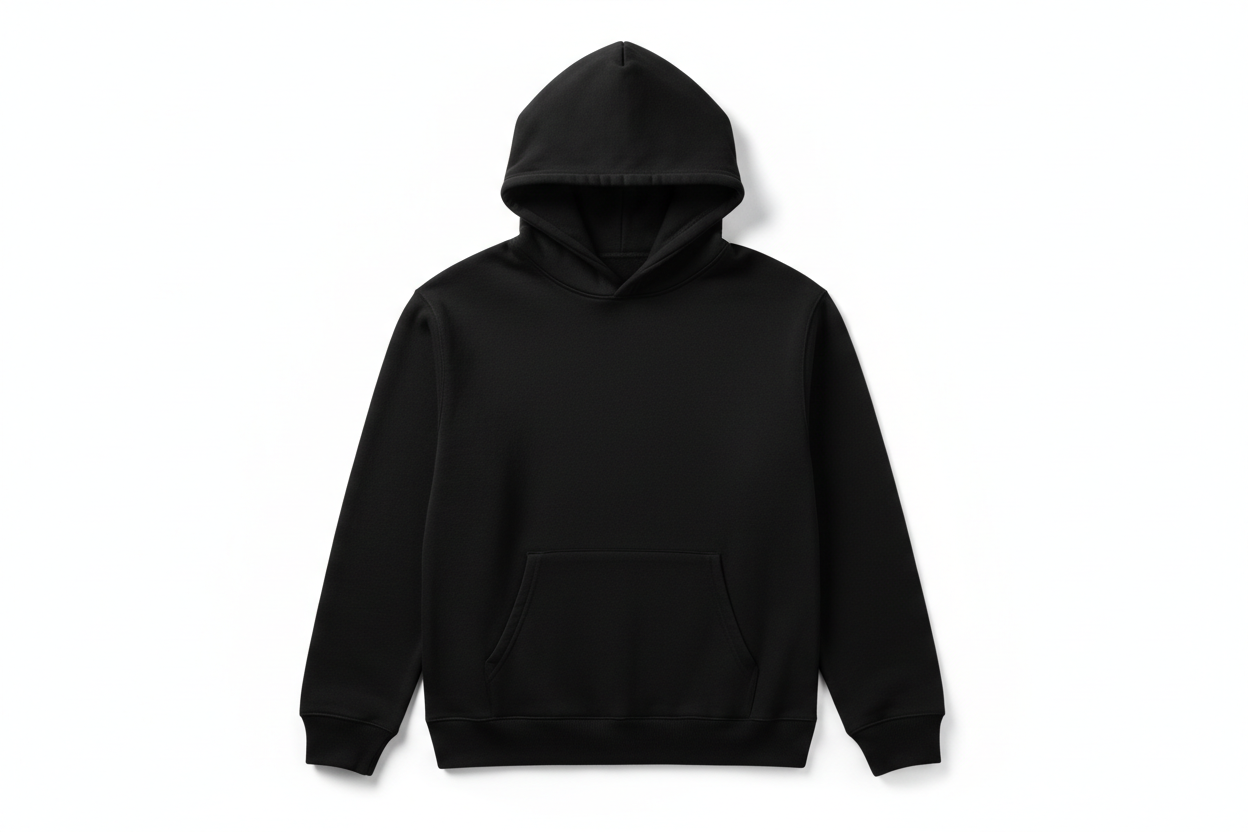 Black hoodie no strip