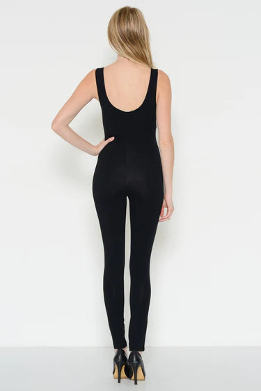 JR18170 DOUBLE SCOOP NECK TANK CATSUIT
