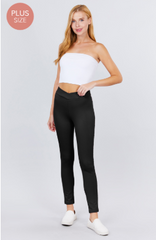 P6281XL [PLUS] MID-RISE PONTE PANTS