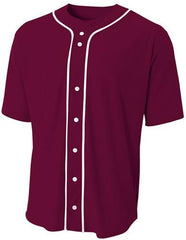 A4 Adult/Youth Full Button Custom Baseball Jersey