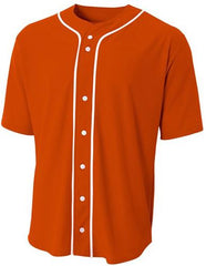 A4 Adult/Youth Full Button Custom Baseball Jersey